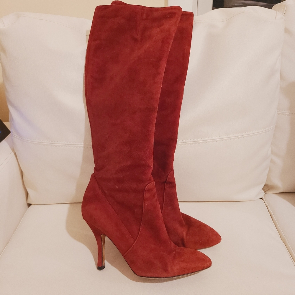 Via Spiga - Piper - Red Suede boots - Picture 10 of 12
